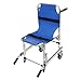 Stair Chair, 352lbs Capacity Foldable and Portable EMS Stair Chair with 4 Wheels and 2 Seat Belts Ambulance Medical Lift for Schools, Hospitals, and Nursing Homes (Blue)