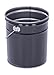 Vestil PAIL-STL-RI Steel Open Head Pail with Handle, 5 gallon Capacity, Black, Pack of 1