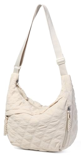 Image of Nylon Crescent Crossbody Bag for Women Shoulder Tote Handbag Casual Sling Bag Dumpling Purse Bag for Outdoor Travel