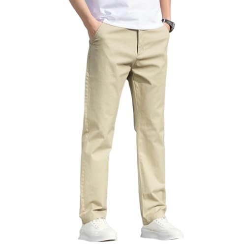 Pantalon décontracté en coton homme souple anti-irritation taille élastique