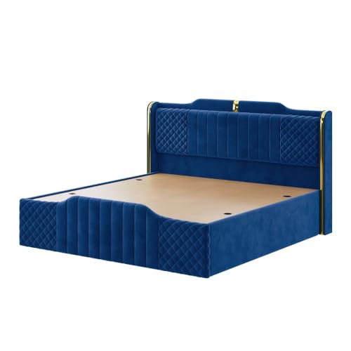 Image of Wakefit Velura King Size Storage Upholstered Bed