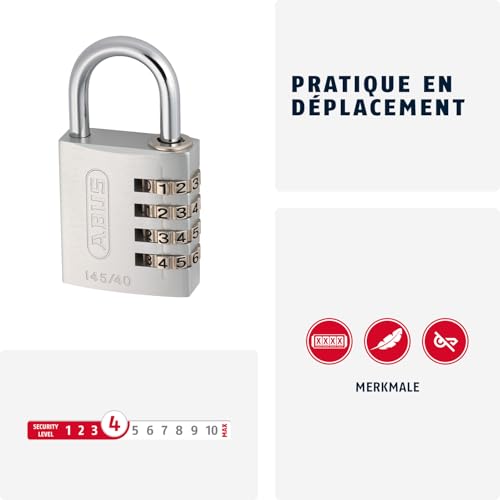 Cadenas à combinaison ABUS 145/40 rouge au code réglable individuellement - 3