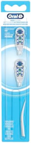 Oral-B CrossAction Battery Toothbrush Replacement Brush Heads Refill, 2 Count (Packaging May Vary)