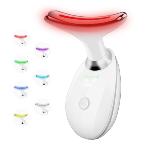 facial massager7 color led light therapy for face and neckportable beauty skin care tools