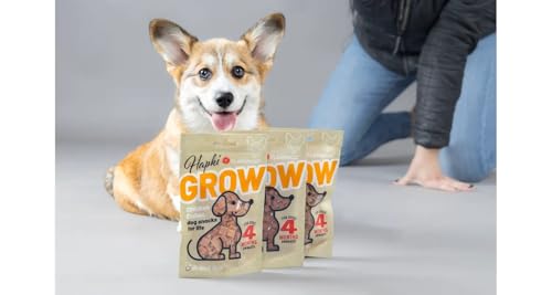 Flamingo Leckerli Hundewelpe – Hapki Grow Sterne mit Huhn – 85g – speziell für Welpen ab 4 Monaten – ohne Zuckerzusatz