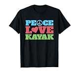 Photo Gallery pace, amore, kayak, per hippie kayak maglietta Photo Gallery pace, amore, kayak, per hippie kayak maglietta