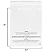 PolyPackers – 5” x 7” (100 Count) Self Seal Clear Poly Bags with Suffocation Warning Permanent Adhesive FBA Compliant for Packaging Clothes, Shirts and More - 1.5mil LDPE Plastic, 5 x 7, PP-100-5x7