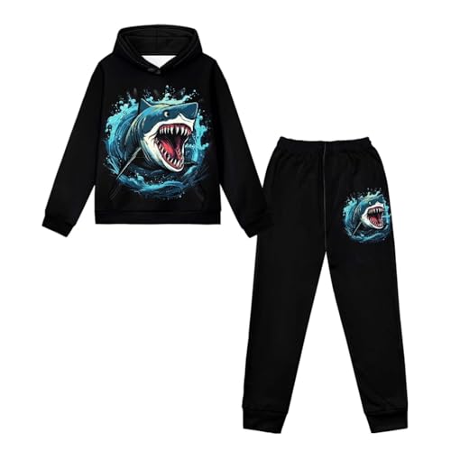 Boys Two Piece Outfits Athletic Hoodie and Jogging Sweatpants Casual Pants Set 5-12 Y3