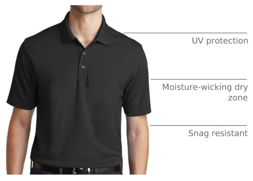 Camiseta polo Port Authority Dry Zone UV Micro-Mesh para hombre miniatura 4