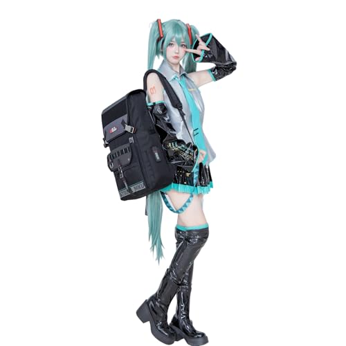 Image of Anime Backpack 25L, Neon EDM Techwear Travel Daypack - Collaboration Series for Hatsune Miku