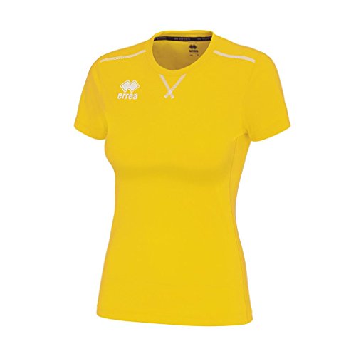 T-shirt Errea em1t1c-0003 jaune coupe mixte XXS à manches courtes