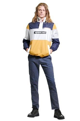 Members Only Men's Colorblock Translucent Half-Zip Jacket3