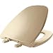Bemis 1240200346 Eljer Emblem Plastic Round Toilet Seat Biscuit/Linen