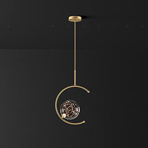 Luminaire suspendu moderne en laiton et verre pour une décoration raffinée