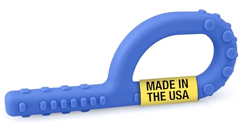 ARK Textured Grabber® XXT Super Tough Sensory P Chew for Kids and Adults - Oral Motor Chewy Tool for Sensory Processing, Biting Chewing Therapy, Autism, Special Needs, or Any Need to Chew - Royal Blue