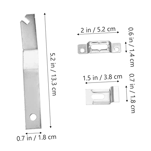 Image of 2 Sets Picture Hanging Kit for Wall Picture Frame Hardware Theft Security Lock Hangers Museum Art Gallery Use