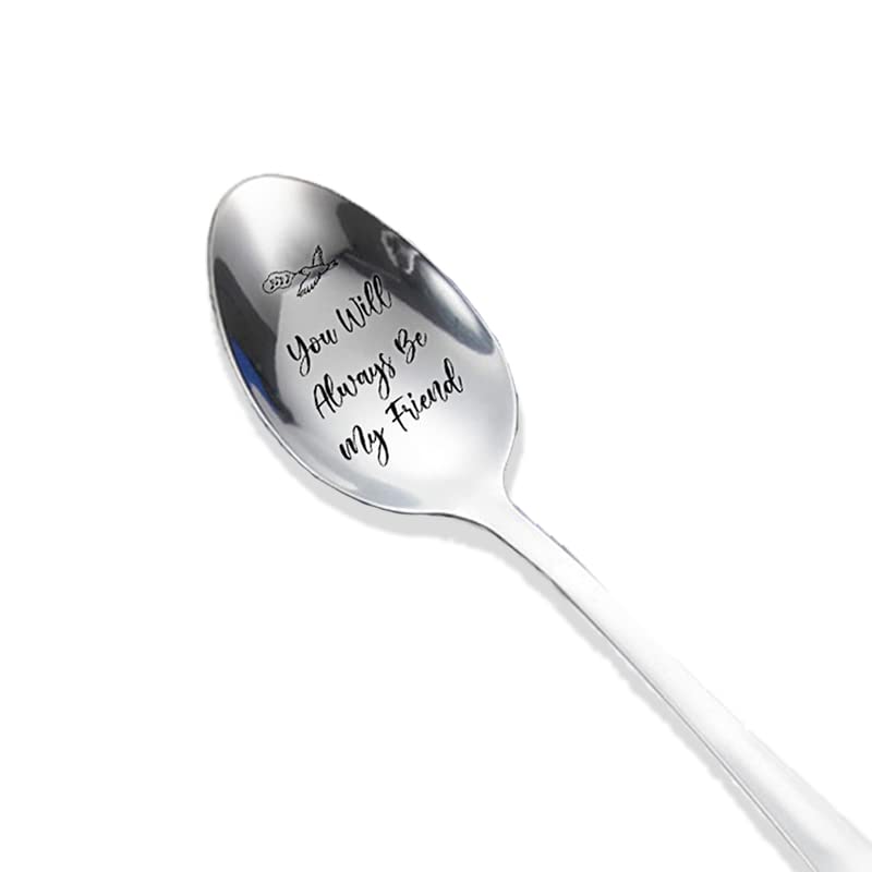 Freundschafts-Löffel Mit Gravur – 'Friends Like You Make Life Sweet', Edelstahl, 19,1 Cm