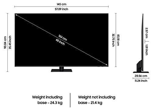 Image of Samsung 163 cm (65 inches) 4K Ultra HD Smart QLED TV QA65Q70CAKLXL (Titan Grey)