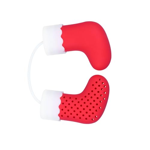 LIGIGWASH Infusor De Té Con Forma De Calcetín Navideño Colador De Té De Silicona Filtro De Herramienta Para Colar