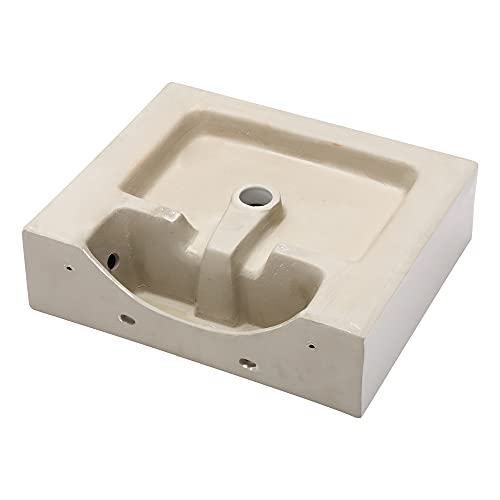 Vessel Sink Wall Mounted, Dcolora 20.8" X 16" Floating Bathroom Sink White Ceramic Porcelain Rectangle Bathroom Vanity Sink With Overflow Above Counter Lavatory Sink Basin #TOP5