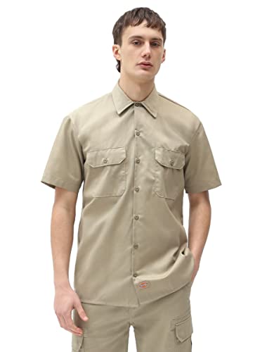 Dickies Chemise Manches Courtes Work Khaki S idéale pour le bricolage et les sorties urbaines