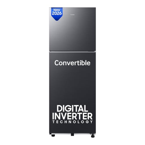Samsung 256 L, 3 Star, Convertible, Digital Inverter Frost Free D...