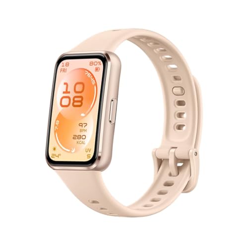 Image of HUAWEI Band 11 Aluminium Fitness Tracker, Sleep Tracker, A-Fib Detection, 5 ATM Waterproof, 14-Day Battery, Step Counter, Pedometer, Fitness Band, Smart Band, Sleep Monitor, Android & iOS - Beige
