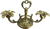  FAL120651 CANDELABRO OTTONE 2 F.BASSOTTO FIORE CM.26x14x9