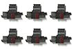 COMPUMATIC (6 Pack) Ink Replacement for Sharp Casio Catiga EL-1801V EL-1750V HR-170RC HR-200RC HR-300RC CP30A CP90A and Other Calculators, IR40T Black and Red, Individually Sealed, Compatible