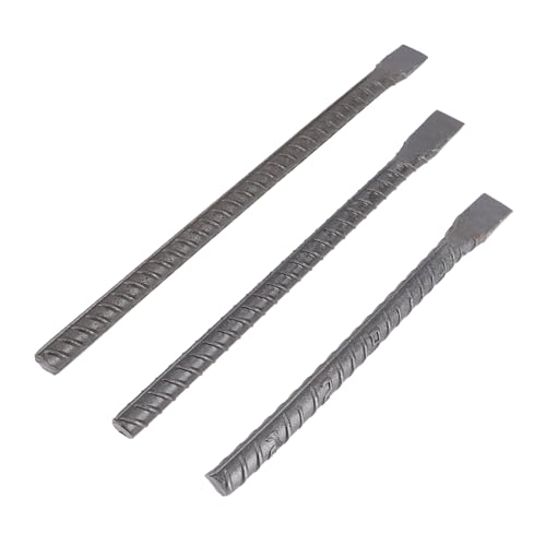 QUMIIRITY Cement Chisel Set 3pcs Carving Tools Threaded Design Masonry 250x16 300x16 350x16 Heavy Duty