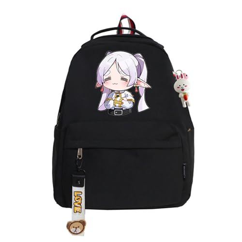 ISaikoy Anime Frieren at the Funeral Backpack Bookbag Schoolbag Daypack Shoulder Bag Satchel