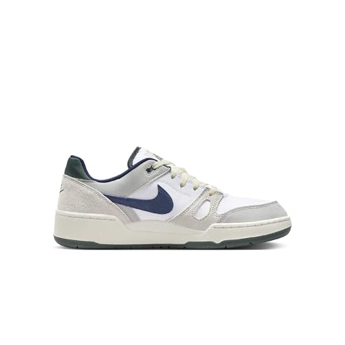 Nike Full Force Low Men's Shoes (FZ3595-100, White/Light Iron Ore/Light Bone/Midnight Navy) Size 7
