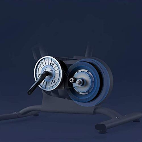 Image of Exercise Bike Indoor Exercise Bike Cycling Spin Bike Workout Belt Driven Flywheel Cycling Adjustable Handlebars (White)