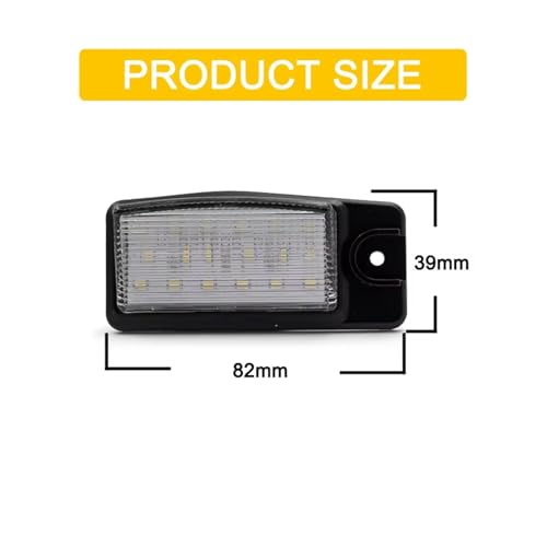 Lámpara matrícula LED para viajes nocturnos seguros con Infiniti 4