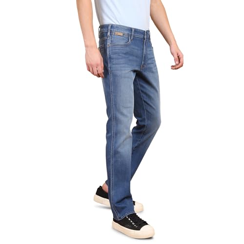 Image of Wrangler Men's Millard Straight Fit Mid-Rise Jeans