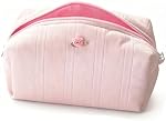 Cotton Makeup Bag, Large Capacity Travel Cosmetic Pouch, Cute Portable Toiletry Bag for Women and Girls (B)