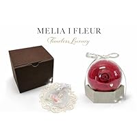 Amazon｜【MELIA I FLEUR】プリザーブドフラワー クリアドーム型