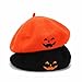 Halloween Costume Pumpkin Hat French Wool Beret Artist Cap for Women Girl Comfortable Wear for Festive Celebrations Delicate Design for Fashionable Looks(1pcs)