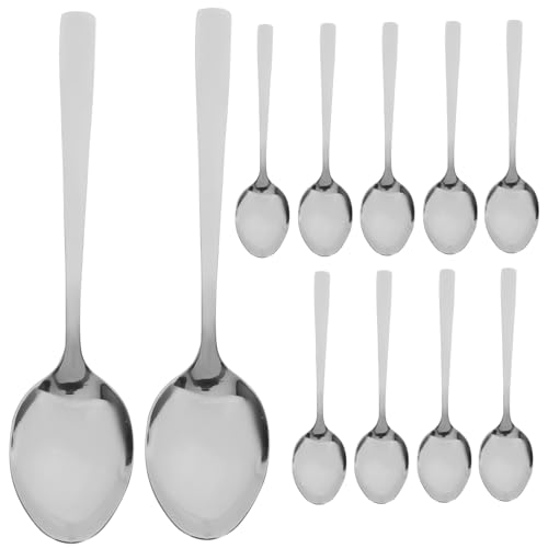 Cuillères à soupe acier inoxydable couverts de table durables pour maison - 2