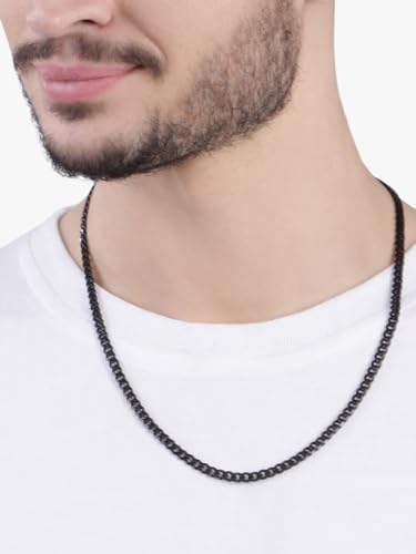 Image of Peora Stainless Steel Necklace Chain Men's Jewellery Gift for Him