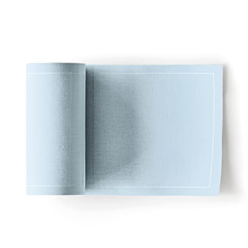My Drap - Rollo de 50 servilletas de Tela | Servilletas de Cóctel |100% Algodón | Reutilizables | 11 x 11 cm | Color Azul Niebla | Formato Rollo, en Unidades Precortadas Cover