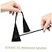 SUPVOX Bells Instrument Bell Instruments for Musical Instrument Musical Bells Handheld Latin Percussion Instrument Agogo Bell with Stick Black Nylon