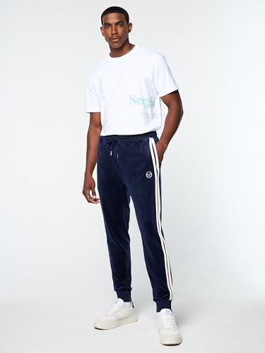 Sergio Tacchini Damarindo Velour Track Pant- Maritime Blue2