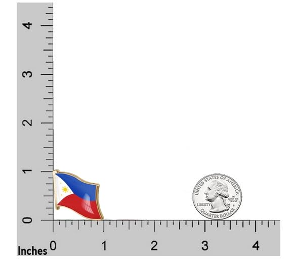 Image of vmcoatdu 1inch Country Flag Pin Badge International Travel Brooch Metal Alloy Souvenir Pin