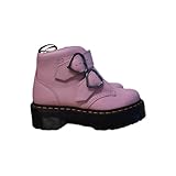  Dr Martens Devon - Botas de plataforma de piel, color rosa lavanda RARE, Pink, 38 EU