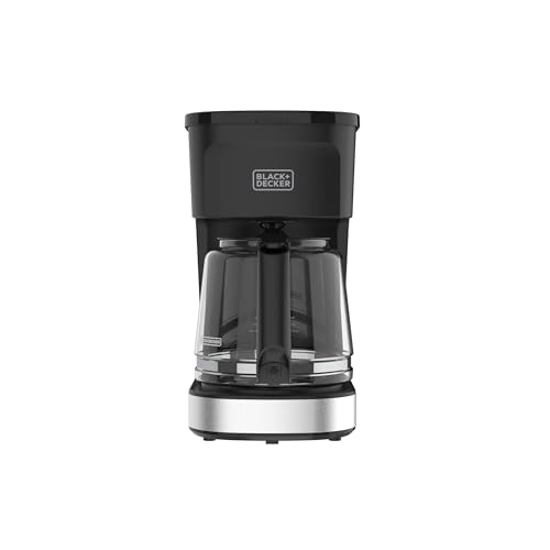 BLACK+DECKER CAFÉCRAFT 12-Cup Coffee Maker, One-Switch Drip Coffeemaker with Vortex Showerhead Technology, Sneak-A-Cup, Keep Warm Function, Stainless Steel