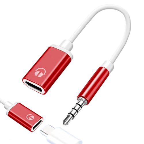 タイプCアダプターケーブル-USB C 3.5mmオーディオコンバーター、丸いヘッドステレオコード、タイプCヘッドフォンコネクタ、耐久性のあるドングルケーブルクリアサウンド転送、| Type-C POを備えたデバイス用の3.5mmヘッドフォンコンバーター