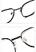 WFGGEH Photo-grey glasses Myopia glasses Men's and women's Fashionable glasses (Brown, -1.5, Diopters)