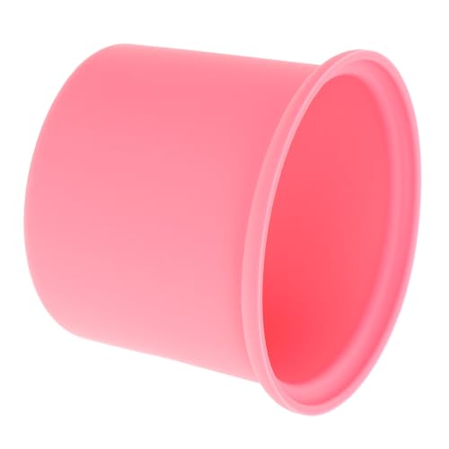 Alipis Recipiente de Silicona para Cera 200Ml Cuenco Antiadherente Rosa Borde Elevado Revestimiento Reutilizable para Calentador de Cera Accesorio Profesional para Depilación y