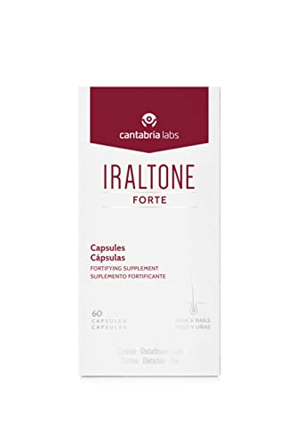 Iraltone Forte Capsulas - Complemento Alimenticio Para El Manejo De La Caída Capilar Aguda O Estacional, Sin Color, Estándar, 690 G, 60 Unidades